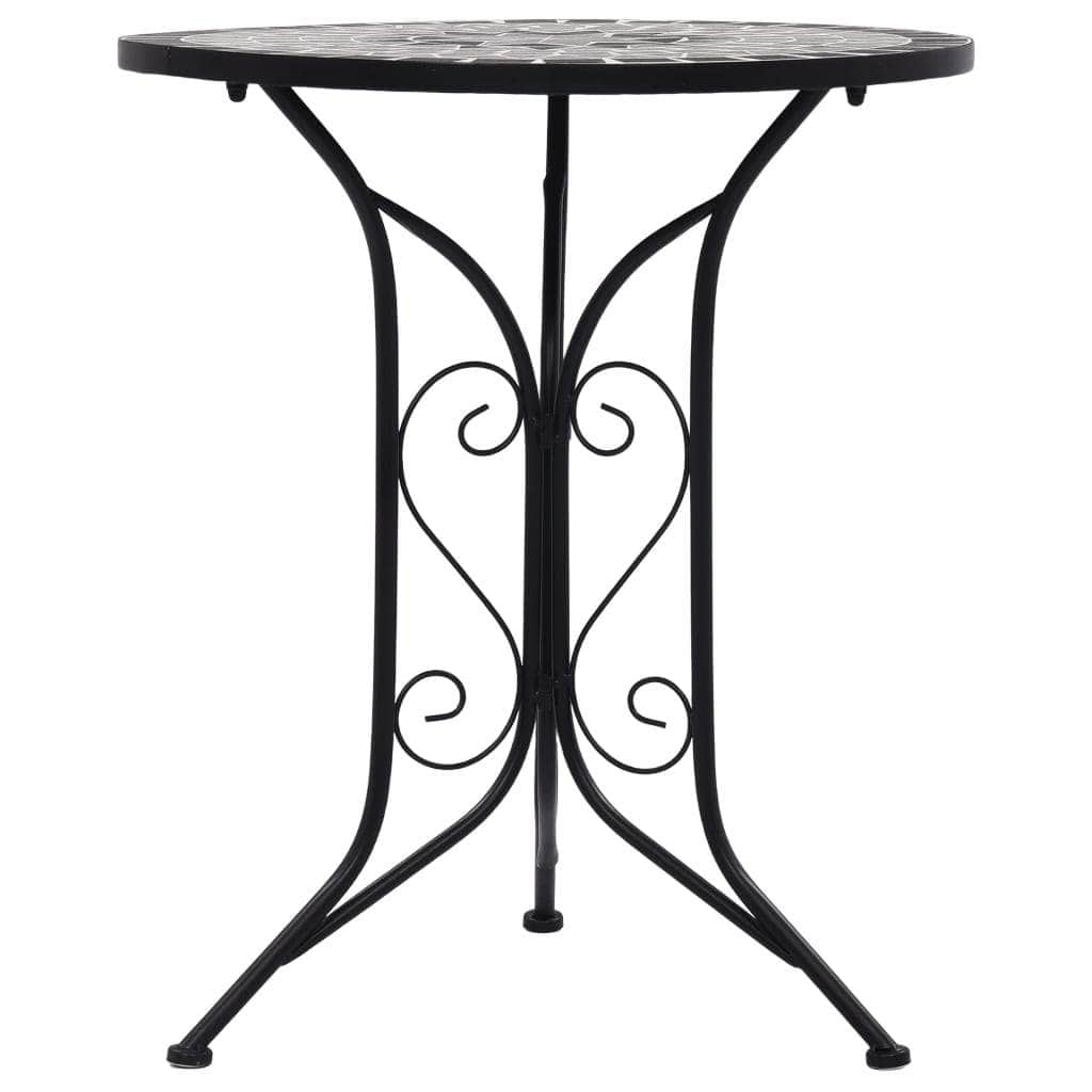 3 Piece Mosaic Bistro Set Ceramic Tile Grey - Simple deals