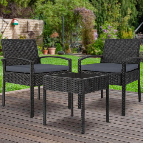 3-piece Outdoor Set - Black