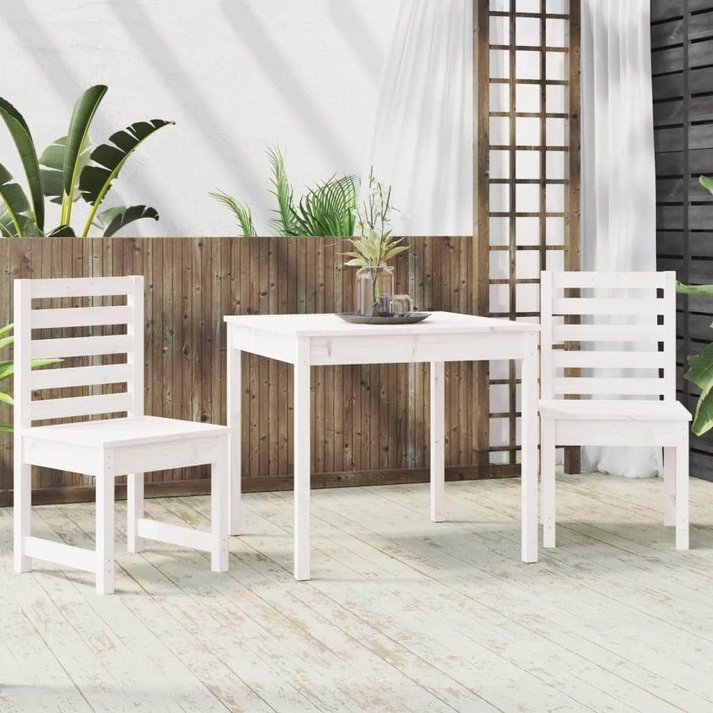 3-Piece Solid Wood Garden Bistro Set