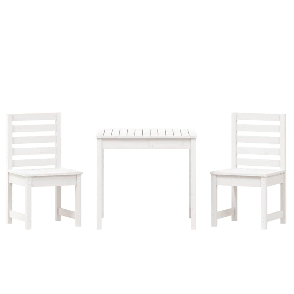 3-Piece Solid Wood Garden Bistro Set