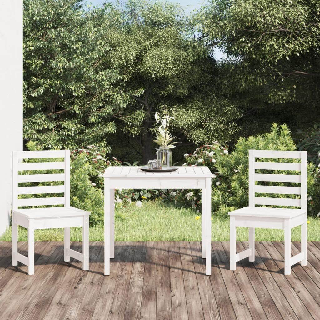 3-Piece Solid Wood Garden Bistro Set