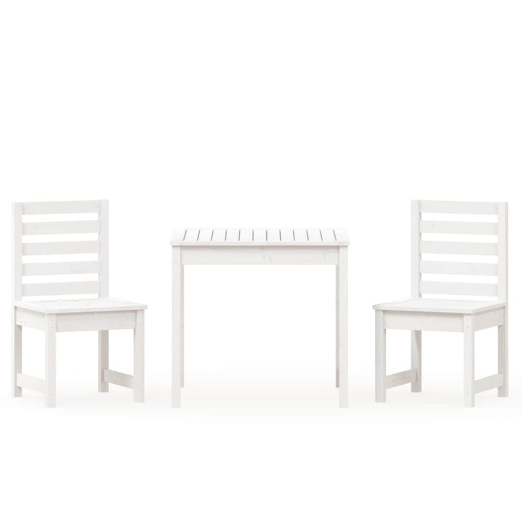 3-Piece Solid Wood Garden Bistro Set