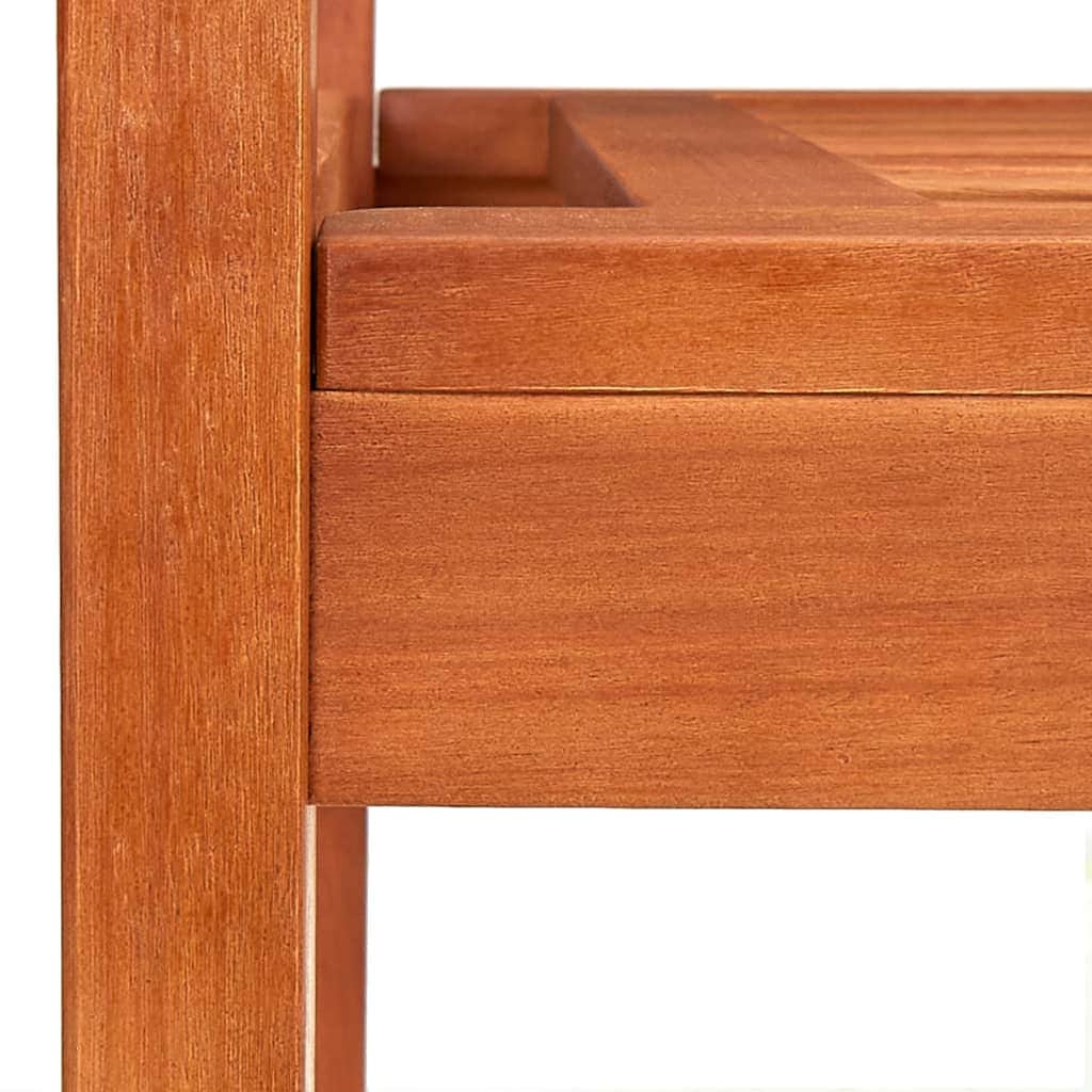 3 - Seater Garden Bench 150 cm Solid Eucalyptus Wood - Simple deals