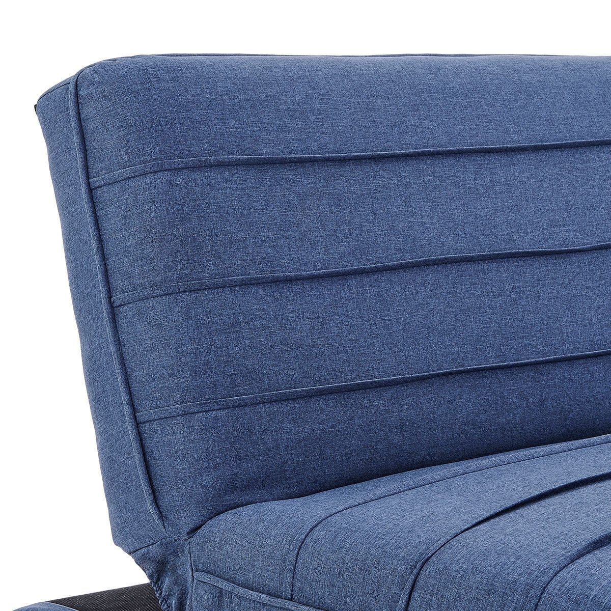 3 Seater Modular Linen Fabric Sofa Bed Couch - Dark Blue | 3 Seater