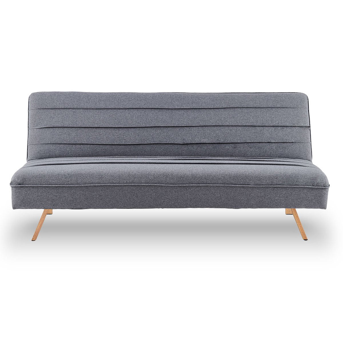 indoor furniture 3 Seater Modular Linen Fabric Sofa Bed Couch - Dark Grey