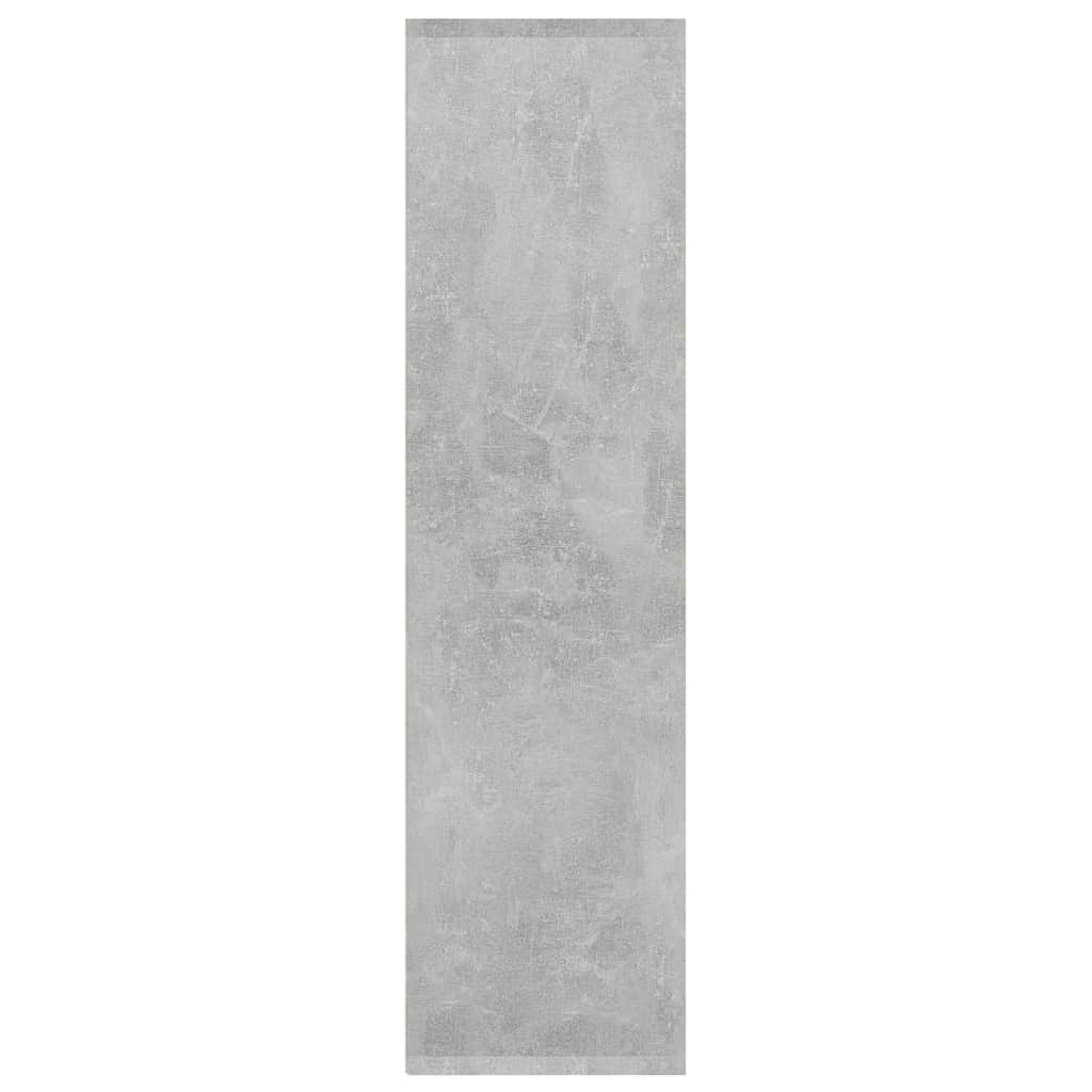 3-Tier Book Cabinet Concrete Grey Chipboard