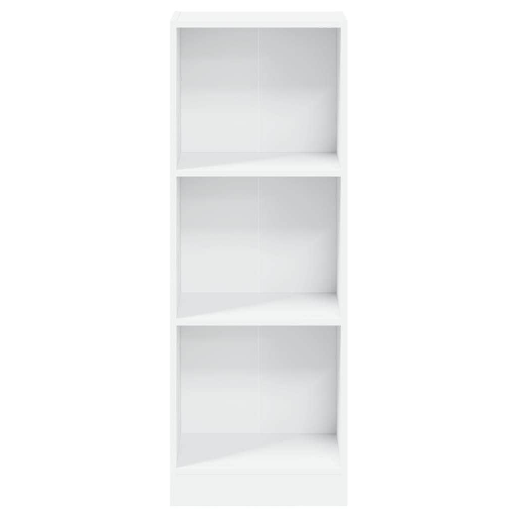 3-Tier  Book Cabinet White Chipboard