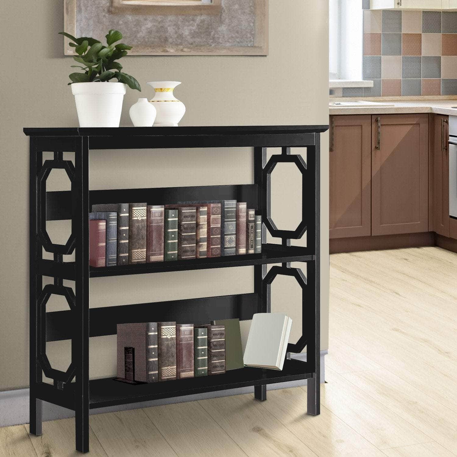 3-Tier Bookshelf Display Rack