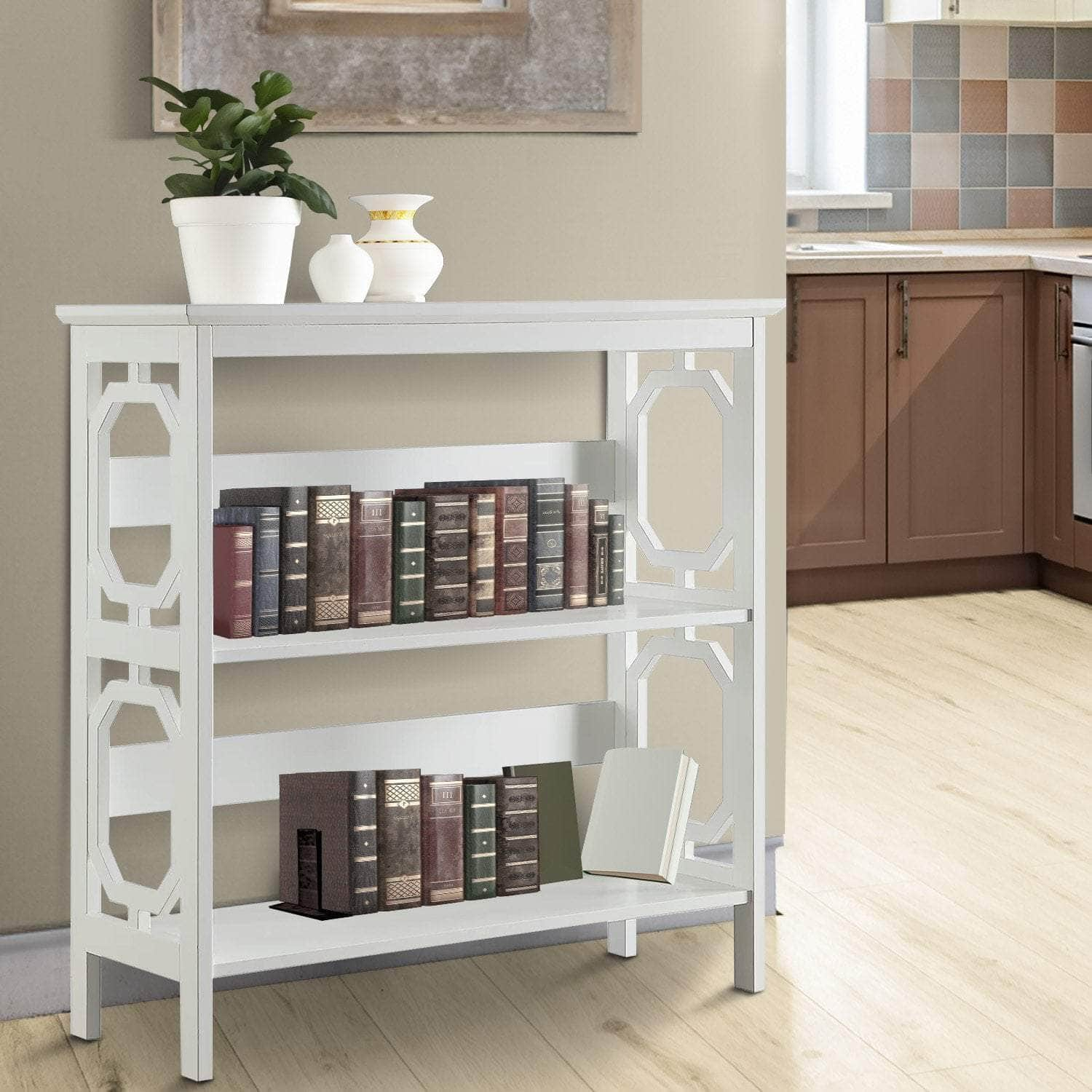 3-Tier Bookshelf Display Rack