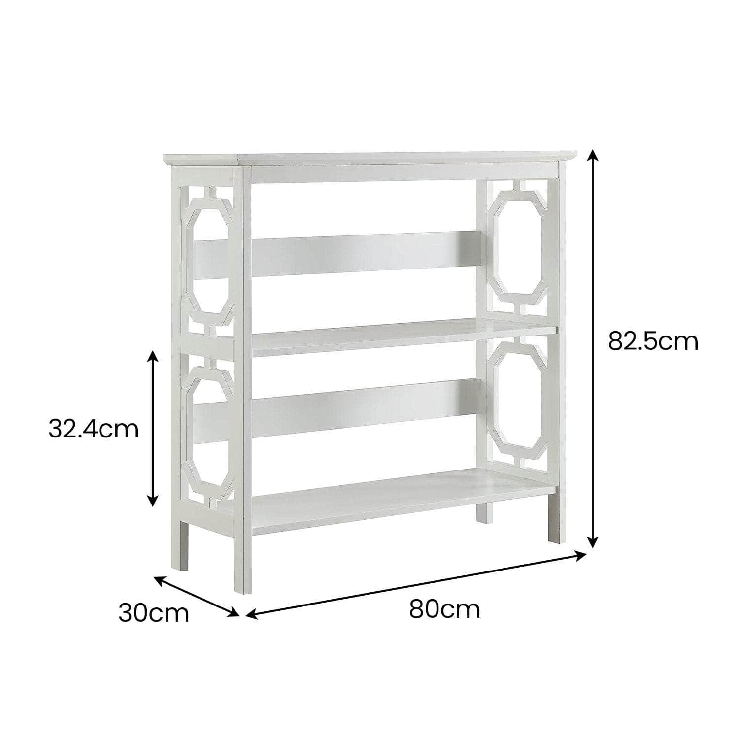 3-Tier Bookshelf Display Rack