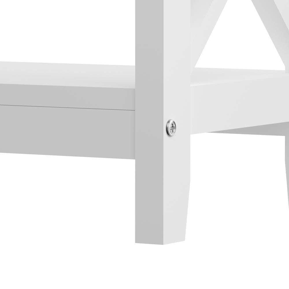 3-Tier Console Table X-Design Wooden White