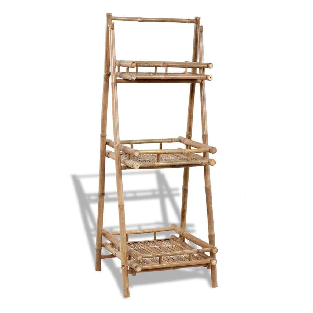 3 - Tier Folding Bamboo Plant Rack - Simple deals