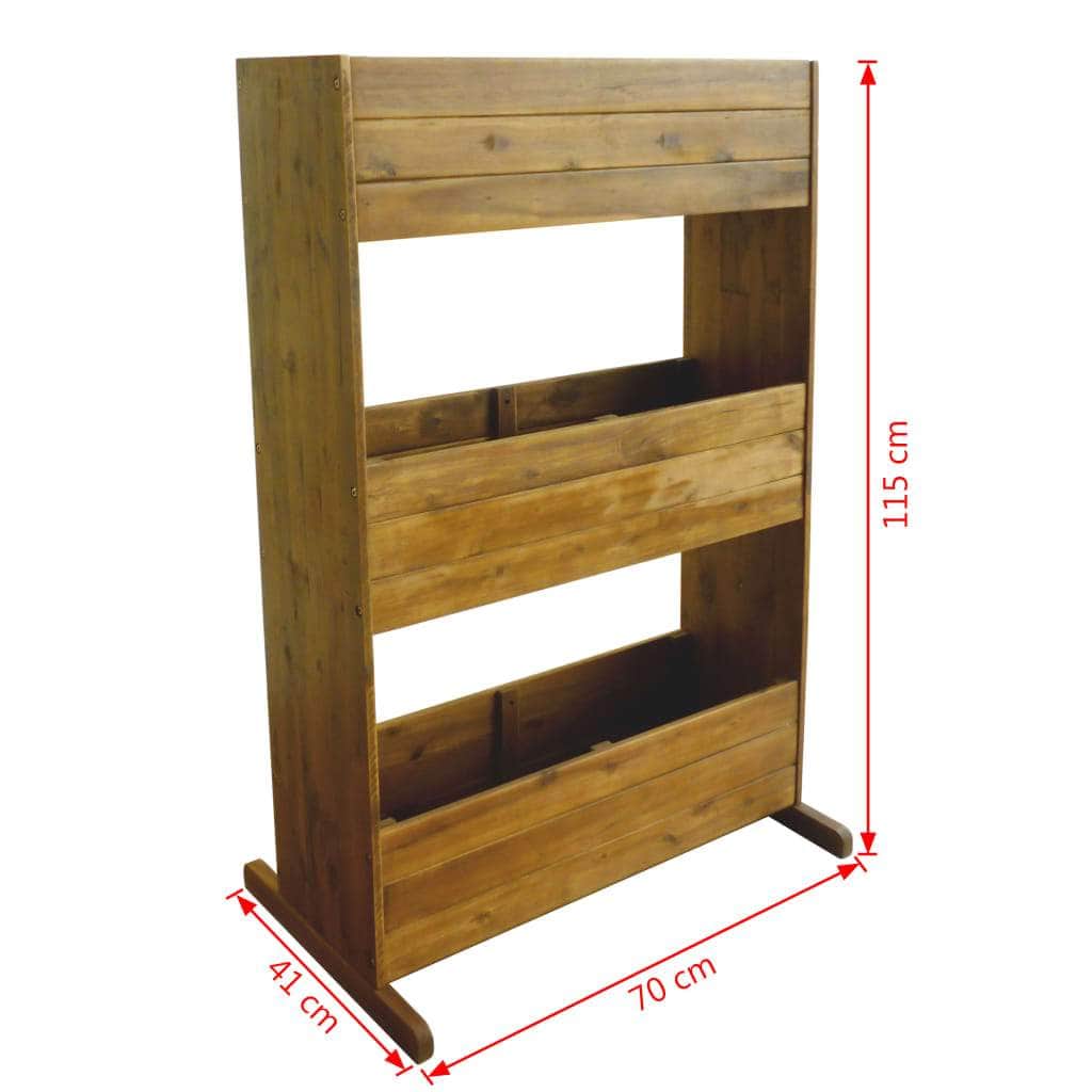 3 - Tier Garden Planter Solid Acacia Wood - Simple deals