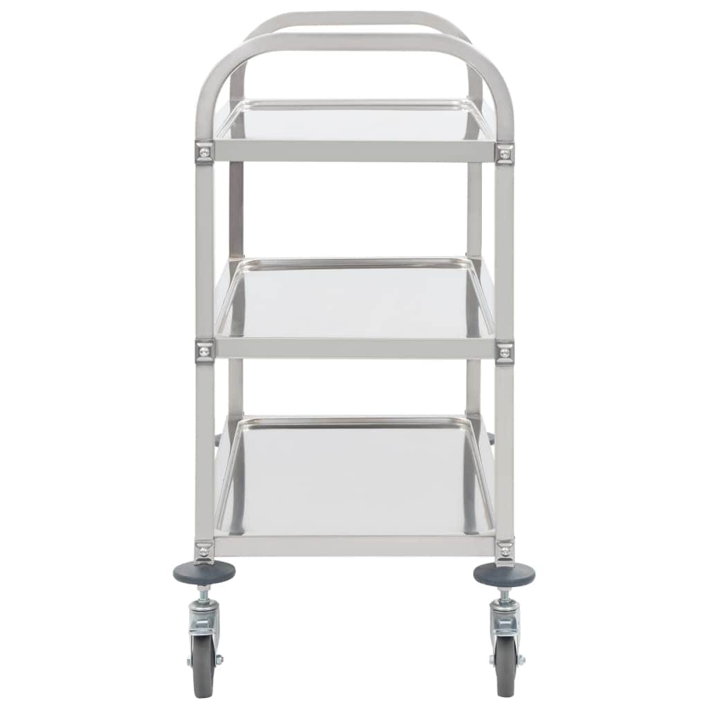 3-Tier Kitchen  Trolley Stainless Steel