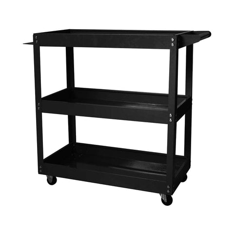 3-Tier Tool Cart Trolley Black