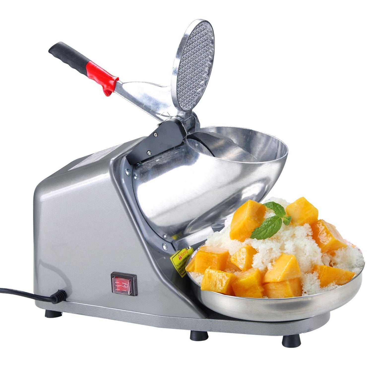 300W Electric Ice Crusher Shaver and Stainless Steel Blade Cone Maker