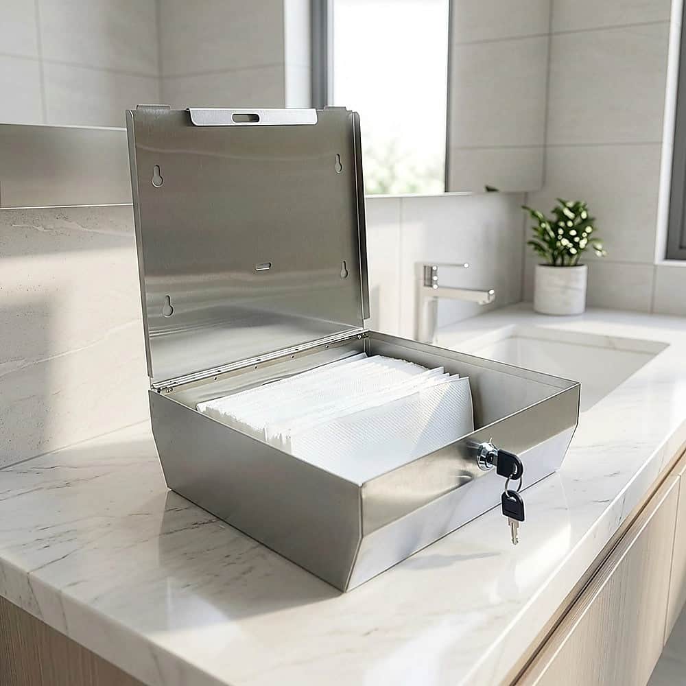 304 Stainless Steel Hand Paper Towel Dispenser Holder Toilet Heavy Duty