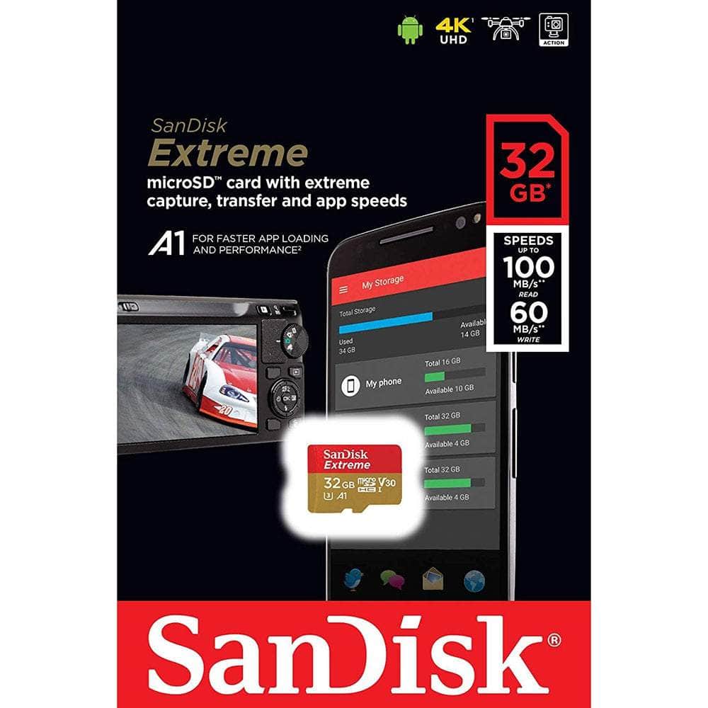 32Gb Micro Sdhc Extreme A1 V30, Uhs-I/ U3 ,No  Sd Adapter