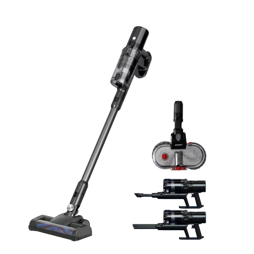 350W Cordless Stick Vacuum with Mop Head - Clean with Ease