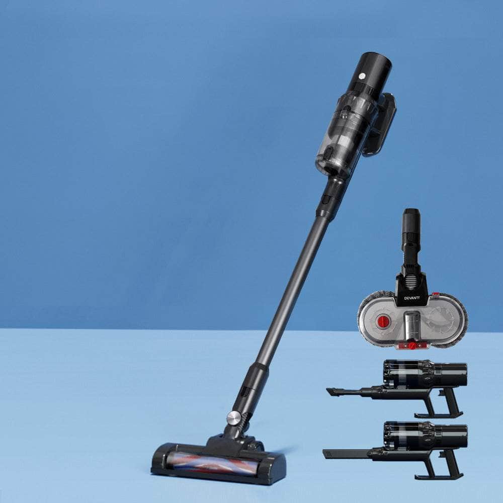 350W Cordless Stick Vacuum with Mop Head - Clean with Ease