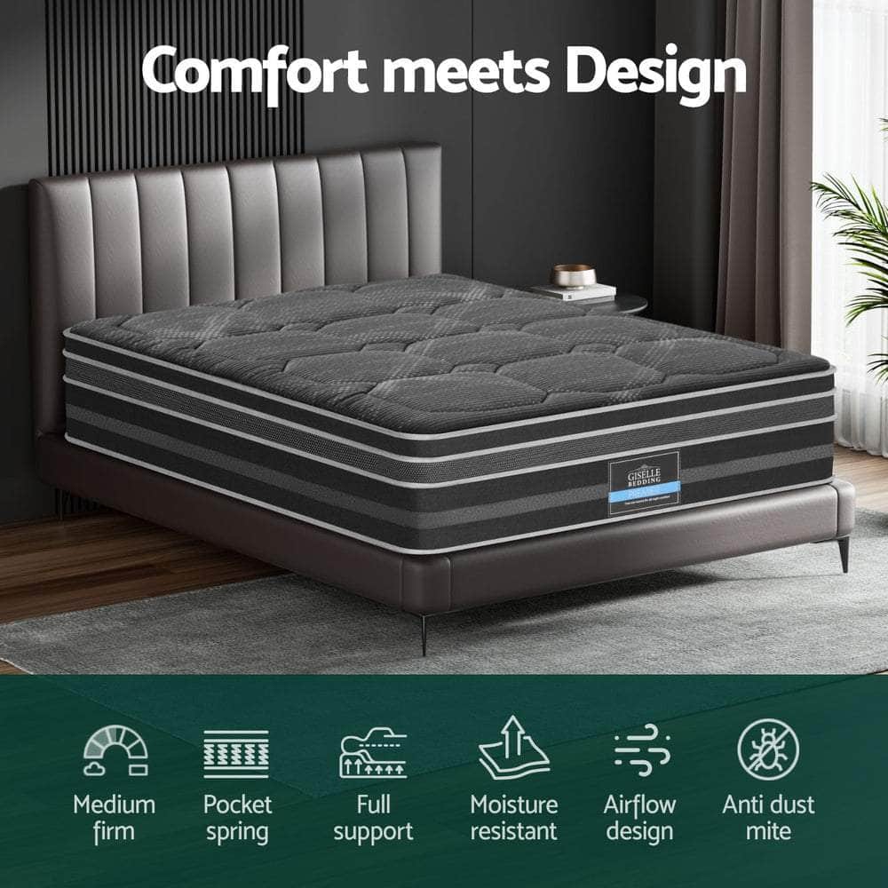 35cm Mattress Bamboo Cover Double Size, Eco-Friendly & Comfortable