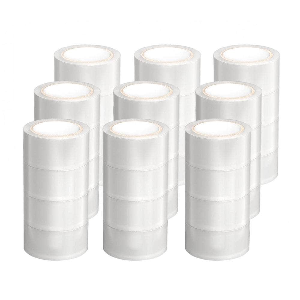 36 Rolls Packing Packaging Tape Sticky Clear Sealing Tapes Transparent