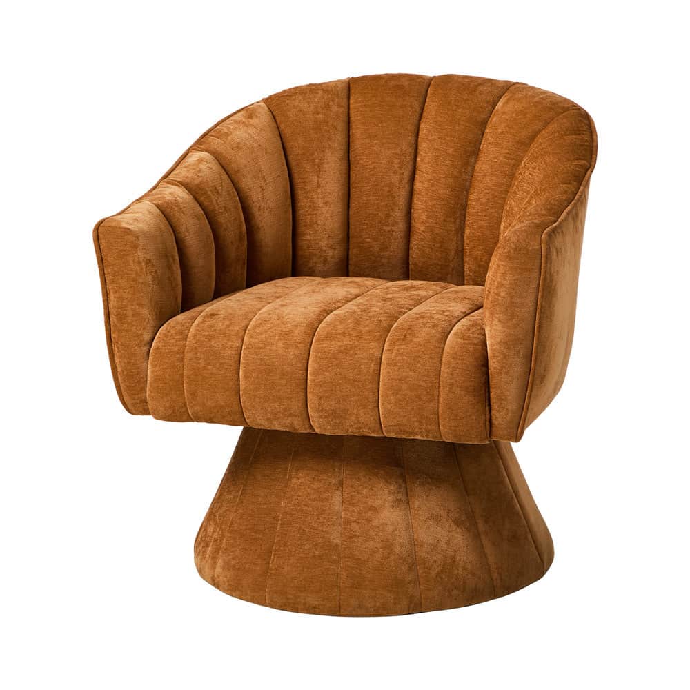 360 Swivel Armchair Urban Collection Linen Lounge Chair 72cm Green Metal Frame