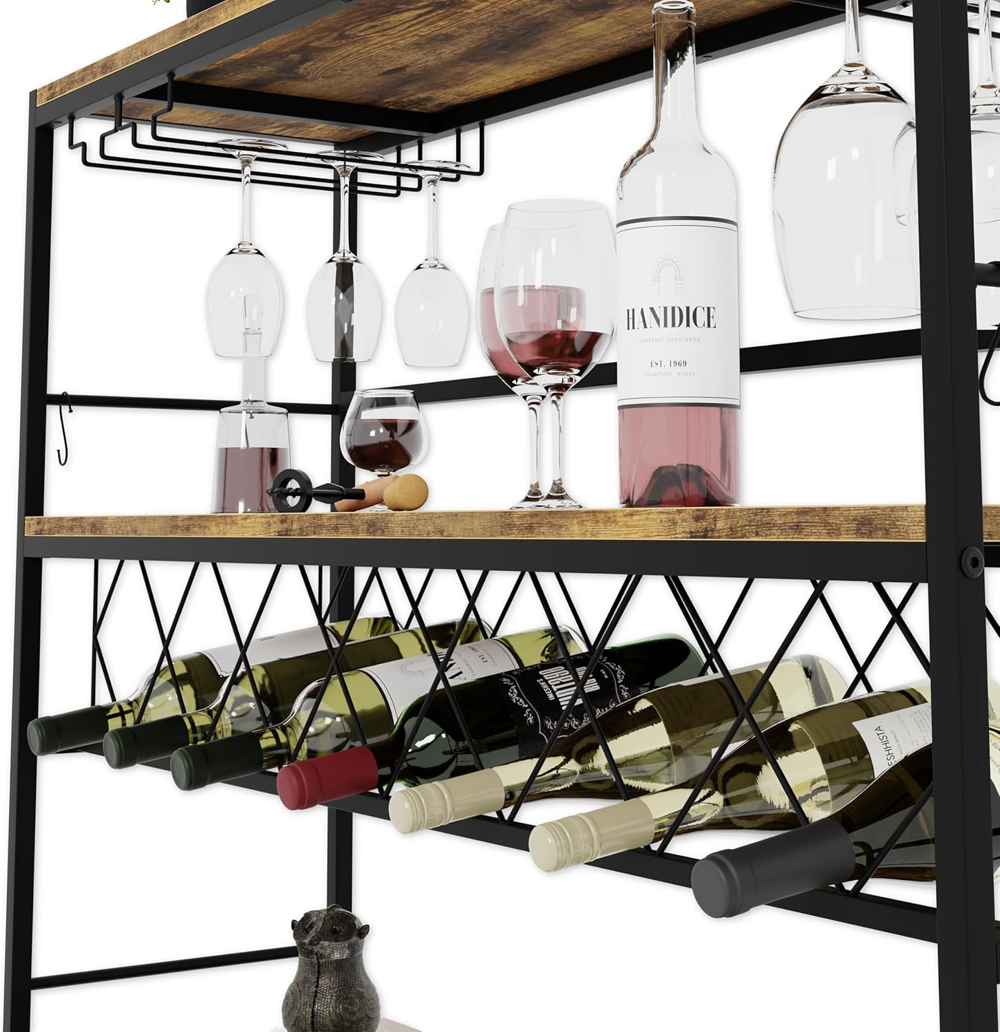 Wine Rack Large Storage 30x104x96cm