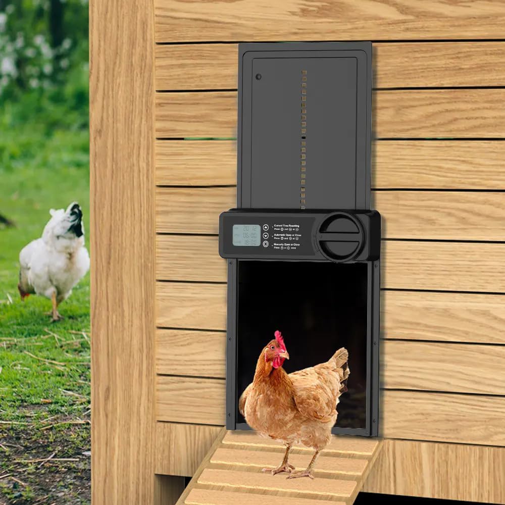 Automatic Chicken Coop Door Opener With Timer 32x4x25cm