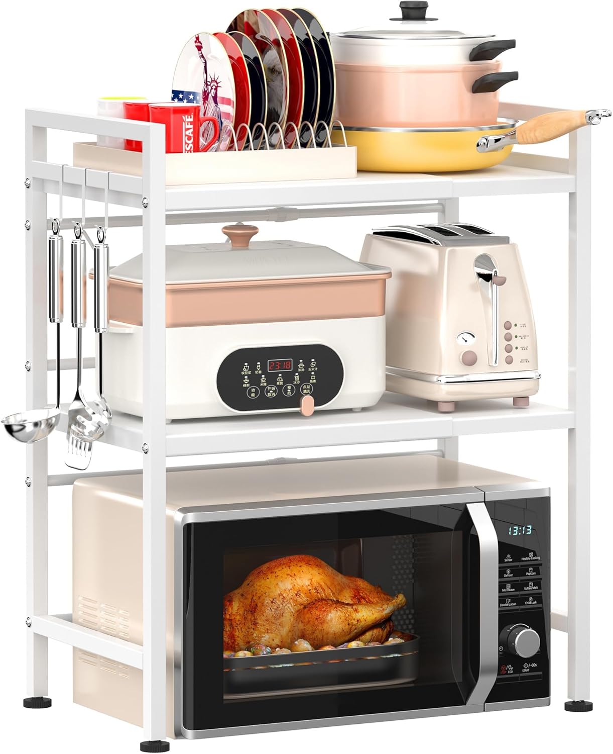 3 Tier Kitchen Rack Shelf 36x78x40cm