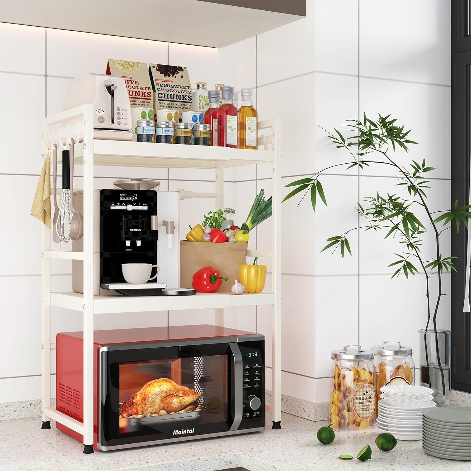 3 Tier Kitchen Rack Shelf 36x78x40cm