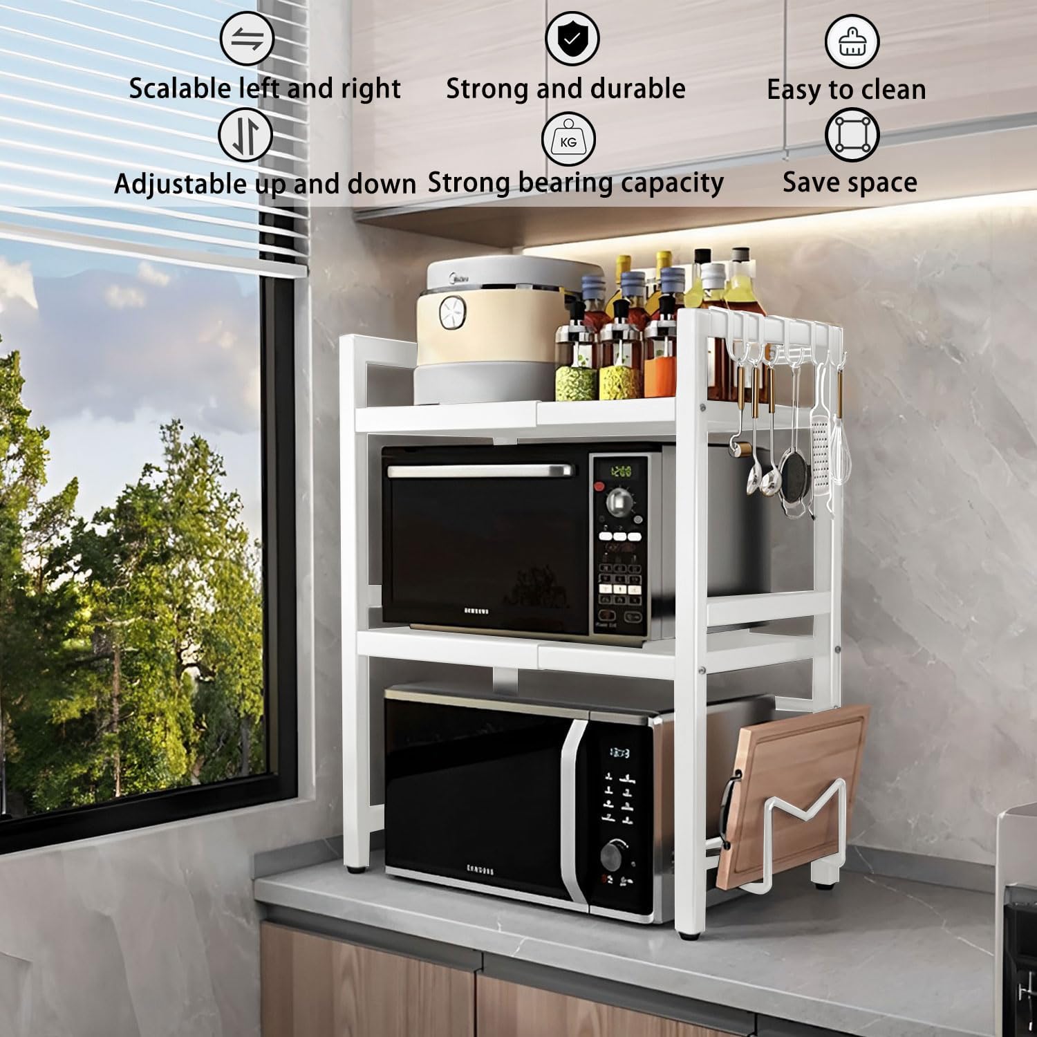 3 Tier Kitchen Rack Shelf 36x78x40cm