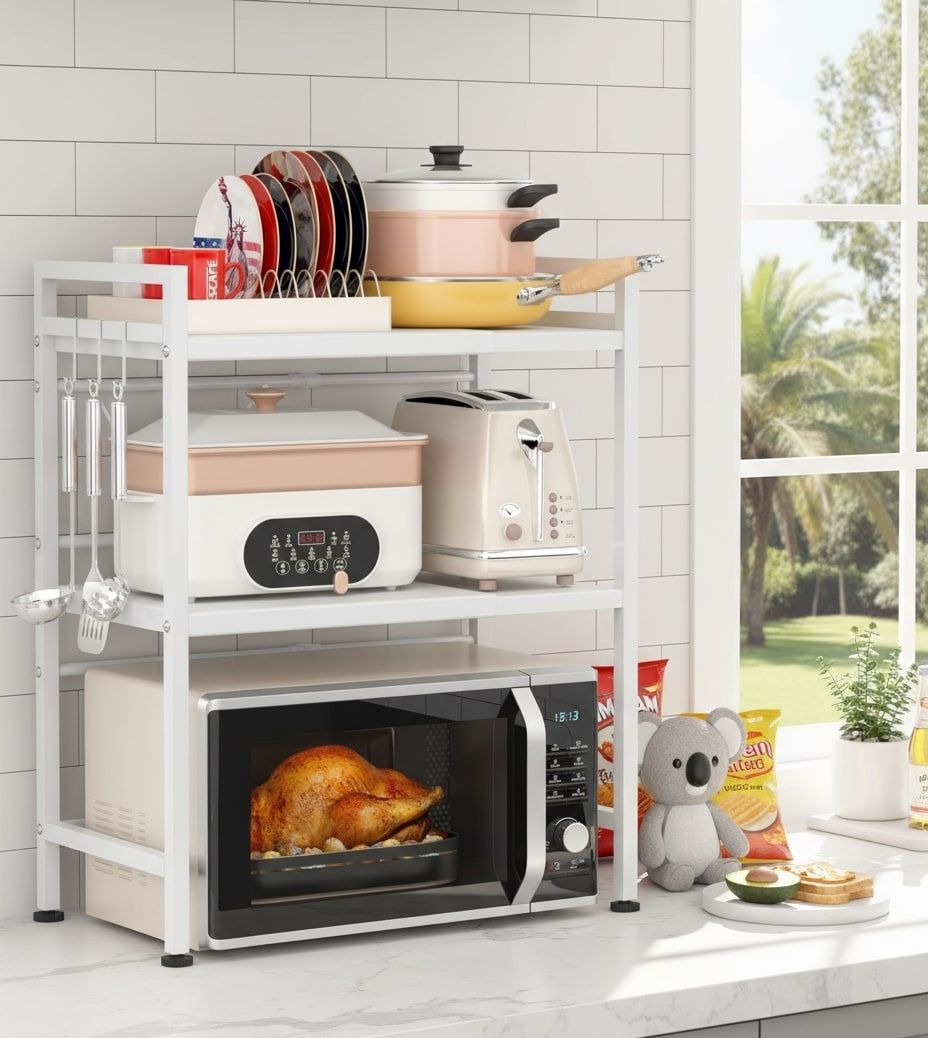 3 Tier Kitchen Rack Shelf 36x78x40cm
