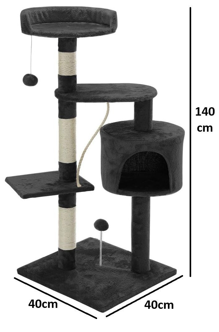 Cat Tree 140cm Indoor Climber 40x140x40cm