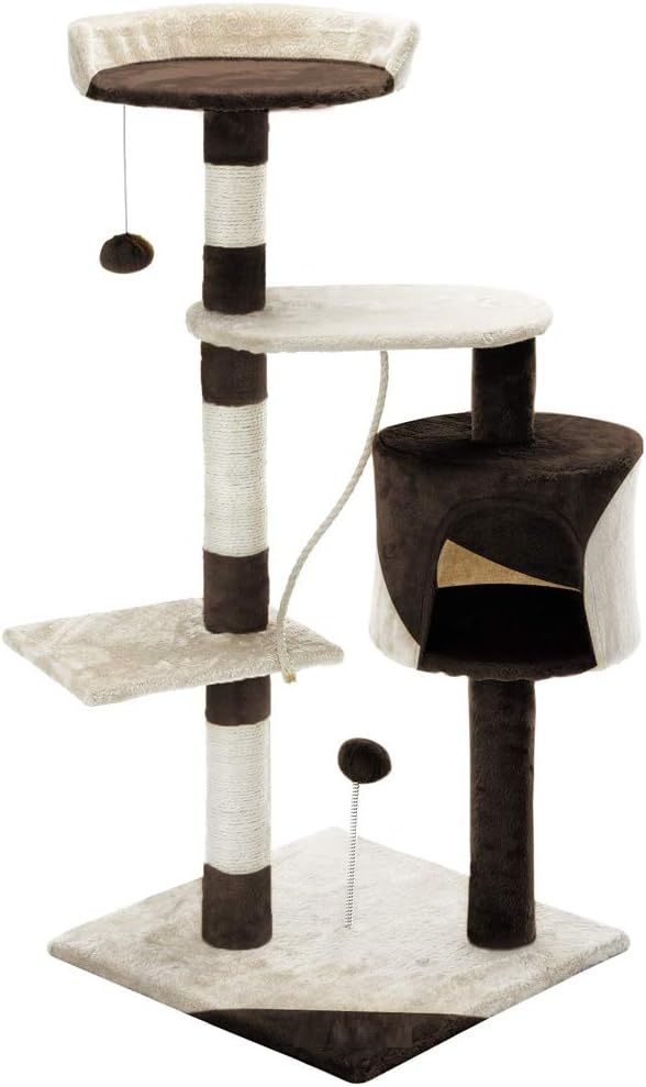 Cat Tree 140cm Plush Perch 40x140x40cm