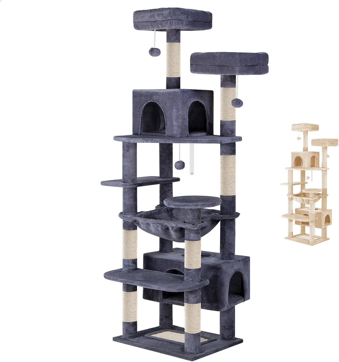 Cat Tree Tower 180cm High 53x184x43cm