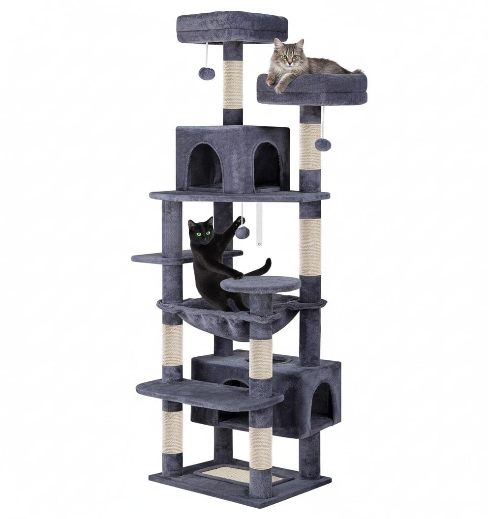 Cat Tree Tower 180cm High 53x184x43cm