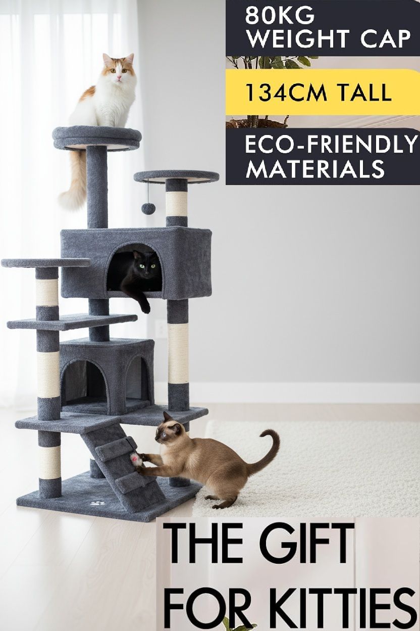 Cat Tree Tower Multi Level 50x134x50cm