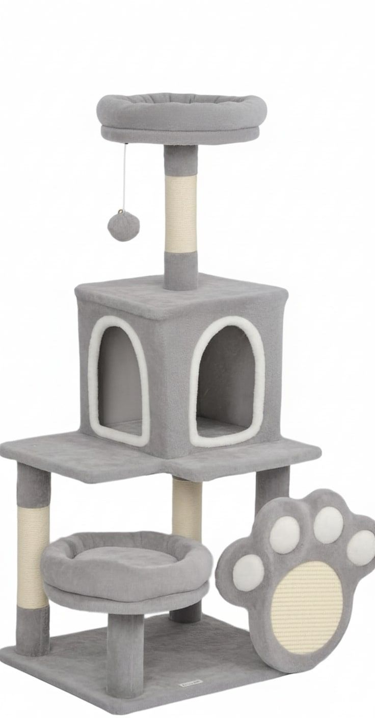 Cat Tree Tower Large Plush 48x110x40cm