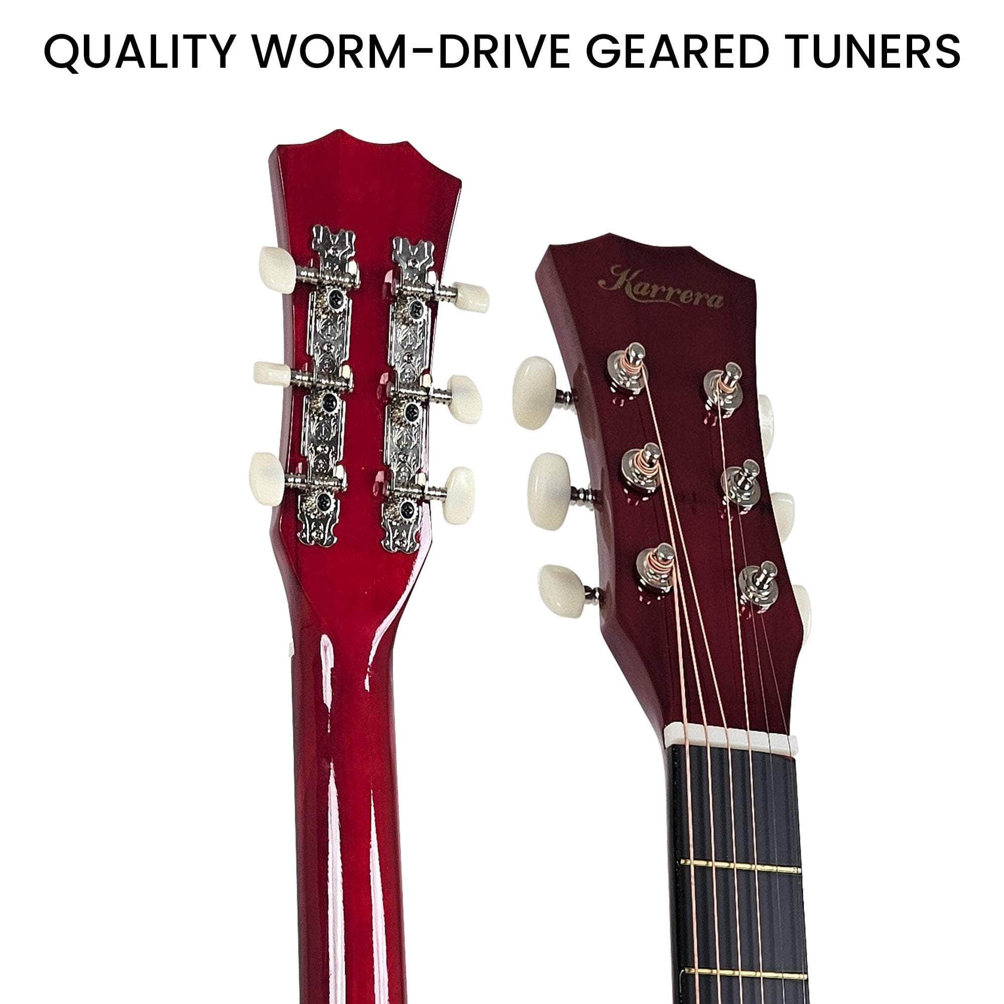 38in Acoustic Guitar Steel Strings Carry Bag Shoulder Strap Sun Burst