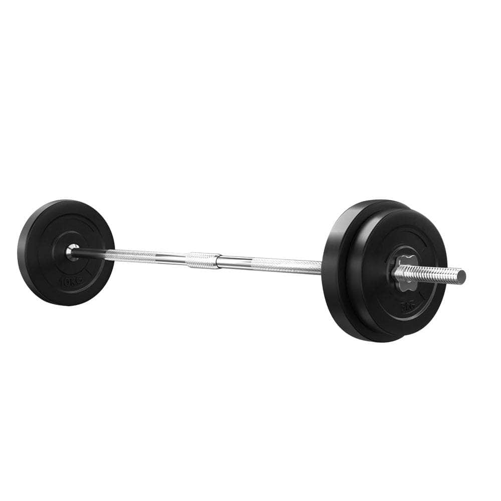38Kg Barbell Set Weight Plates Bar Lifting Bench 168Cm