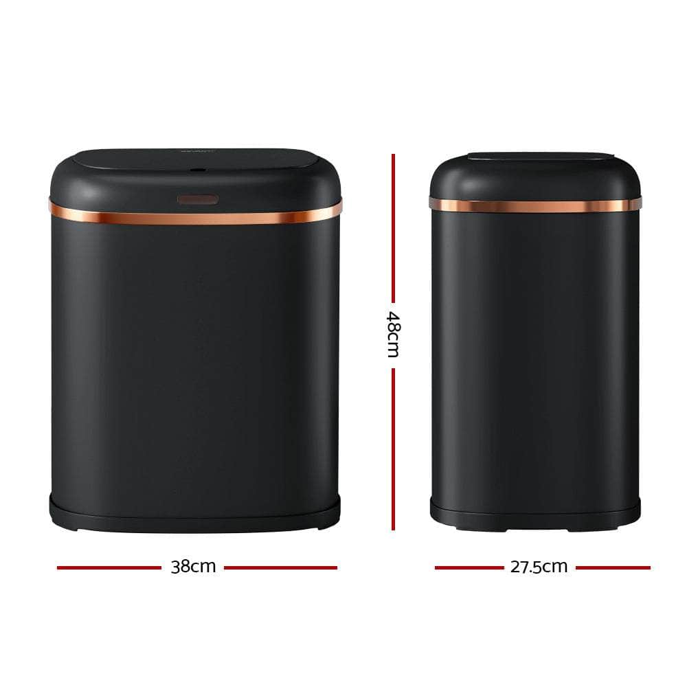 38L Motion Sensor Bin Rubbish Automatic Black