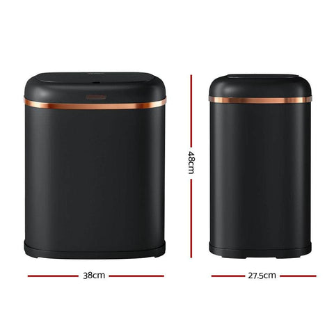 38L Motion Sensor Bin Rubbish Automatic Black