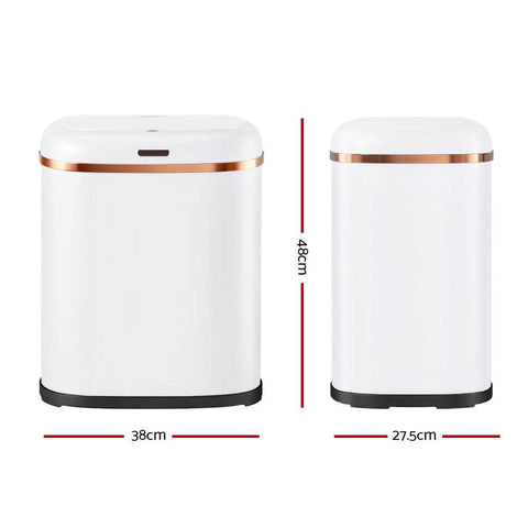 38L Motion Sensor Bin Rubbish Automatic White