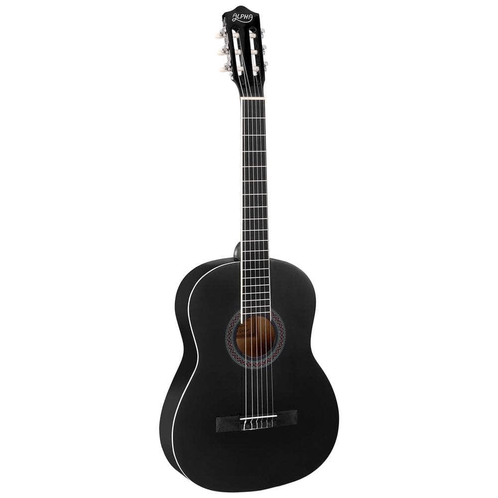 Black colour - 39 Inch Classical Guitar Wooden Body Nylon String Beginner Gift Black