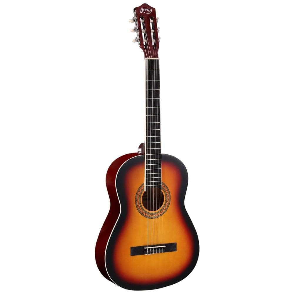 Wooden finish - 39 Inch Classical Guitar Wooden Body Nylon String Beginner Gift Sunburst