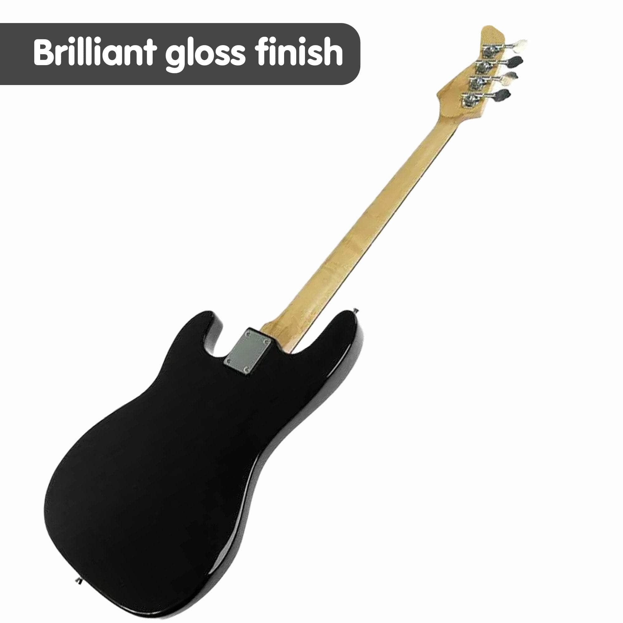 39in Electric Guitar Bass Music 4-String Instrument Full Size Black