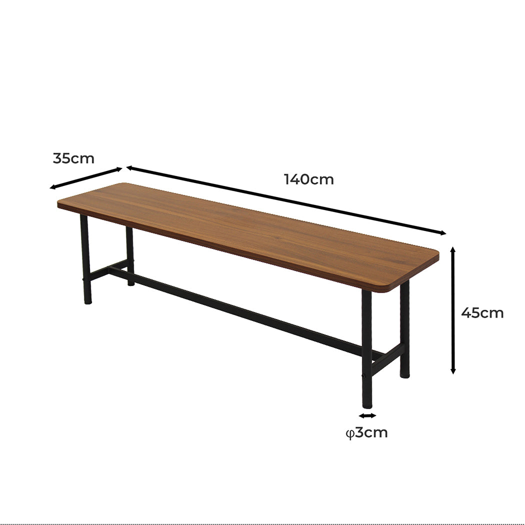 Elegant 1XDining Chairs Bench Chair 2-3 Seater140cm  Sleek Modern, id11&12
