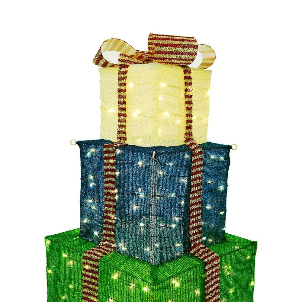 3D Christmas Light LED 142cm Gift Xmas Boxes 8 Effects