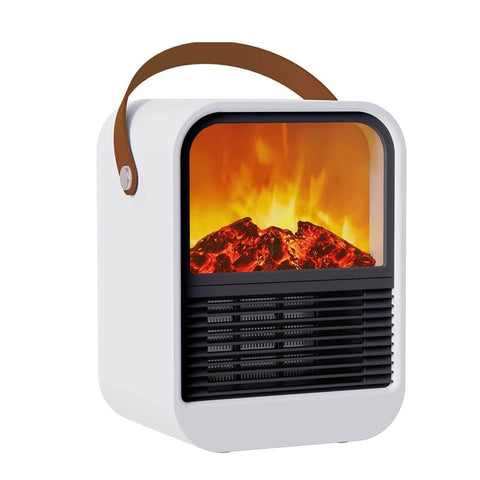 3D Flame Heater Office Desktop Heater Small Electric Heater for Home Quick